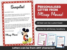Disney Letter from Mickey