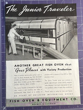 JUNIOR TRAVELER FISH OVEN & EQUIPMENT CO BELOIT WISCONSIN 1939 PRINT AD