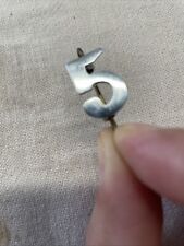 Ex Police Obselete Chrome Collar/epaulette Number  '5'