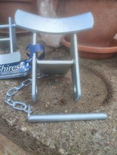 NEW  HORSE JUMP POLE CUPS x 10  GALVANISED SILVER - BY SHIRES 