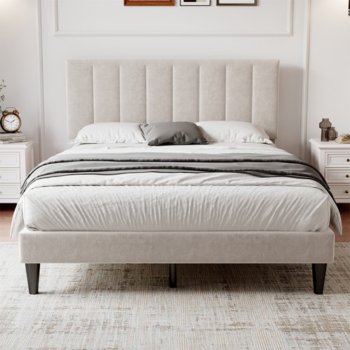 Double bed 4ft6 upholstered - double,