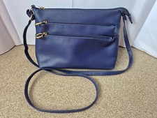 Blue Crossover Shoulder Bag / Handbag By Nathalie Anderson