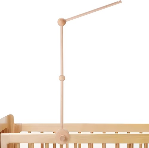 Wooden baby cot mobile arm - wooden,