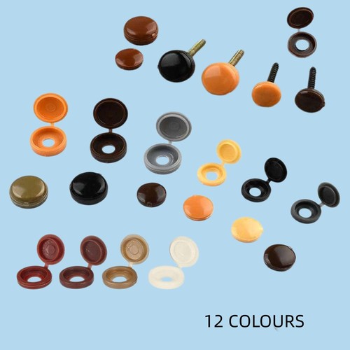Plastic fold over hinged - plastic, screw