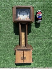 Vintage Small Grandfather Clock Long Case Home Made Vintage Horse Miniature Work