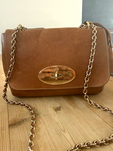 Mulberry brown lily - brown, leather