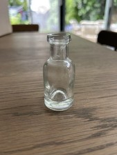 Vintage Micro Glass Bottle Jar Writing Pen Apothecary Small