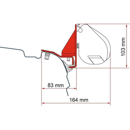 Fiamma f35 kit t6 - vw, t5/t6