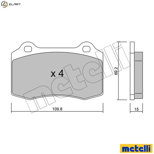 Brake pad set disc - brake,