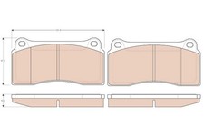 FRONT BRAKE PAD SET DISC BRAKE