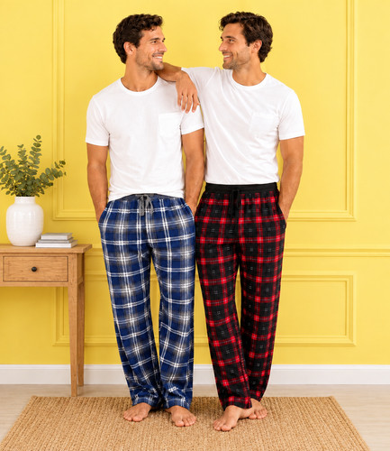 Mens pyjamas thick flannel - thick,