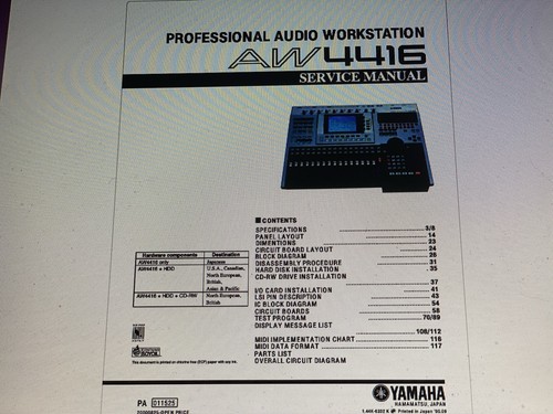 Yamaha aw4416 service manual - yamaha,