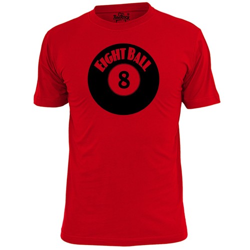 Mens ball pool shirt cue - 8, t