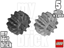 LEGO - Part 32270 - Technic Gears 12 Tooth Double Bevel (Pack of 5) + NEW