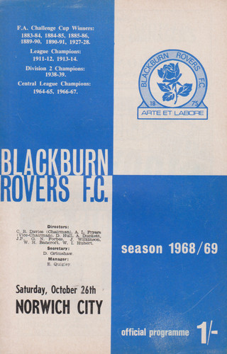 Blackburn rovers norwich - rovers, v