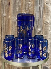 Vintage Bohemian Cobalt Blue