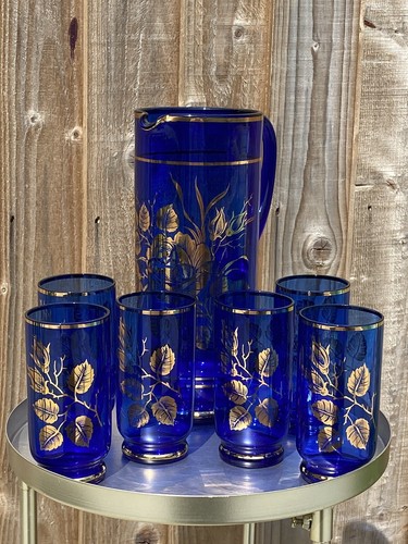 Vintage bohemian cobalt blue - cobalt,