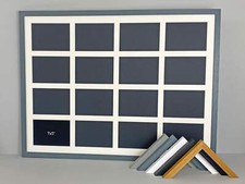 Suits Sixteen 5x7" Photos. 60x80cm. Wooden Multi Aperture Photo Frame.