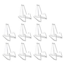 10pcs Acrylic Easel Stand Coin Display Holder for Pocket Watch Challenge Medals