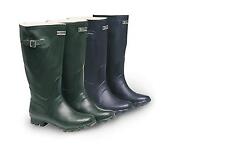 Harry Hall Ladies Ranger Wellington Boots Wellies Navy Green Waterproof