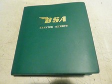 BSA Service Sheets in Folder
