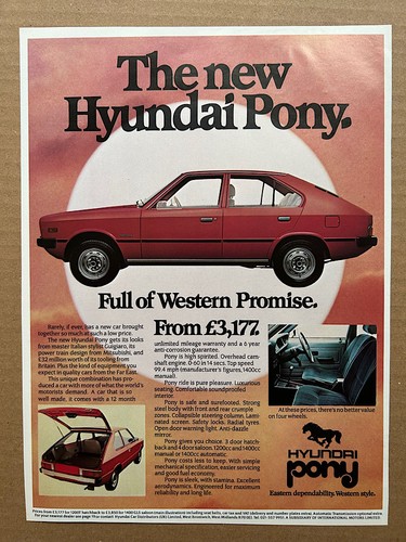 Hyundai pony memorabilia - hyundai,