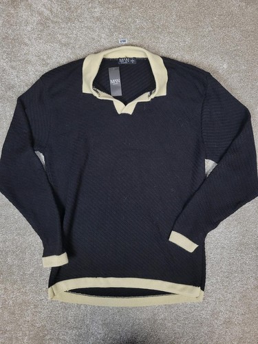 Boohoo man black - black, beige