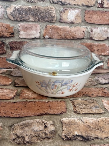 Vintage english pyrex blue - pyrex,
