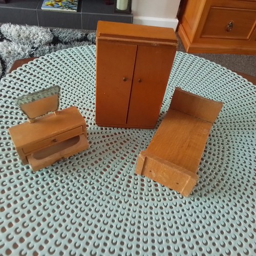 Pieces 1950 wooden bedroom - pieces,