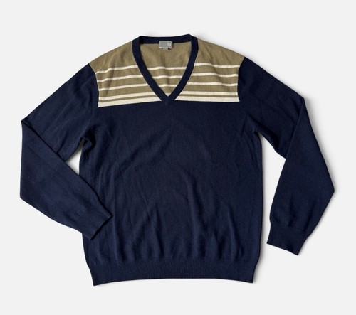 Tse mens large navy blue - blue, tan