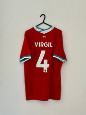 Original Authentic Liverpool Home Shirt 2020/21 Van Djik 4 (L)