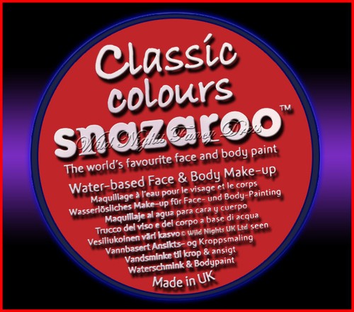 Snazaroo 18ml red - face, paint