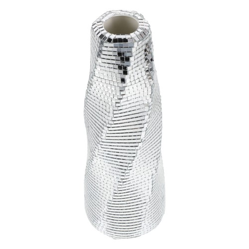 Modern silver mirrored glass - modern,