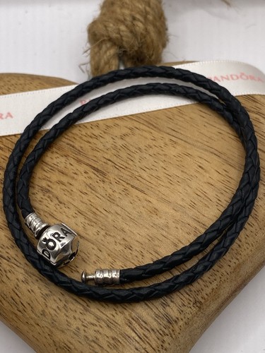 Pandora black leather double - pandora,