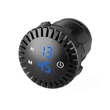 Car Boat Panel Electronic Clock 12V/24V 24hr Automotive Touch Digital Clock LED