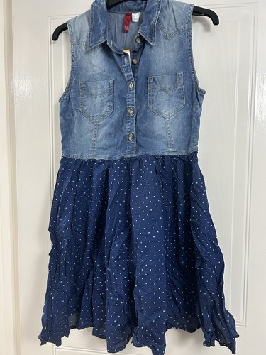 Women denim navy polka - h&m, women's