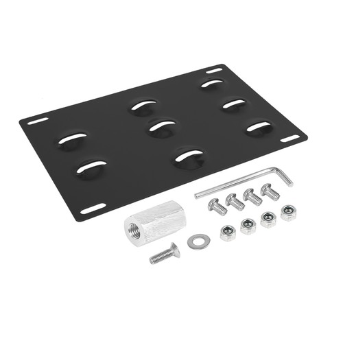 Black front bumper tow - black, hook