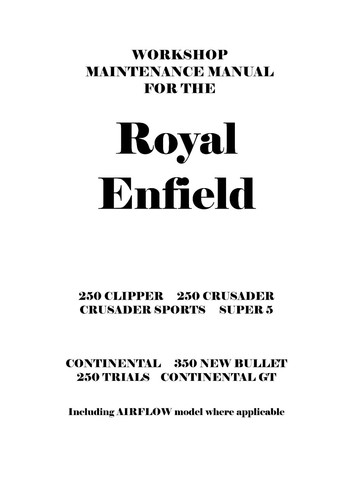 Royal enfield crusader - royal,