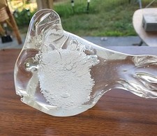  Signed Karg Controlled Bubble Hand Blown Fish Sculpture Parrot Fish