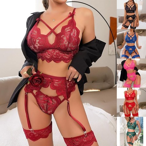 Sexy red lace corset - red, lingerie