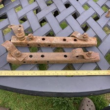 Matching Pair Of Vintage Motorcycle Pillion Footrest Brackets