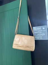 Gigi Leather Handbag Crossbody Light Brown Tan  Adjustable 