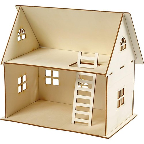 Plywood self assemble doll - assemble,
