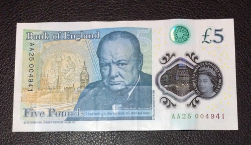 Aa25 004941 new 5 note - aa25,