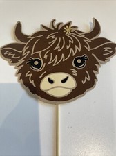 BN highland cow cake topper