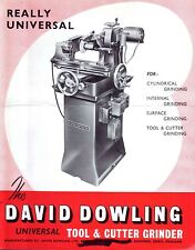 DAVID DOWLING TOOL & CUTTER GRINDER OPERATING MANUAL.