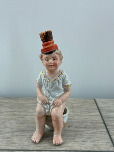 Antique german bisque potty - antique,