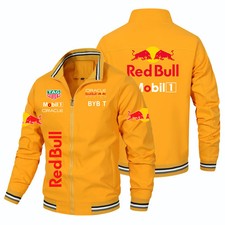 New Retro Biker Style Red Bull Racing Jacket Coat Windbreaker - 5 Colour Options
