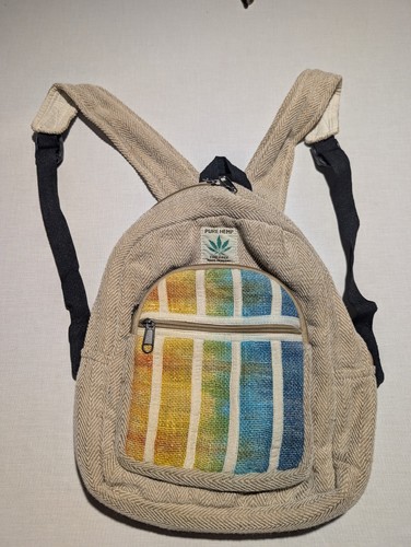 Pure hemp backpack handmade - hemp,
