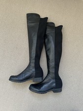 Stuart Weitzman Over the Knee boots 50/50 - Black Leather Size 35